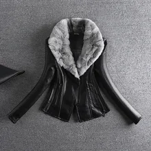 Женская кожаная куртка, Chaquetas De Cuero Mujer, 2xl, женская меховая искусственная кожа, корейский стиль, настоящий воротник, размера плюс, замша