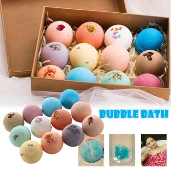 

Smart Home Exfoliation Bathing Ball Spa Moisturizing Bubble Bath For Bathroom 12pcs Bathing Bombs Bath Salt Explosion Ball