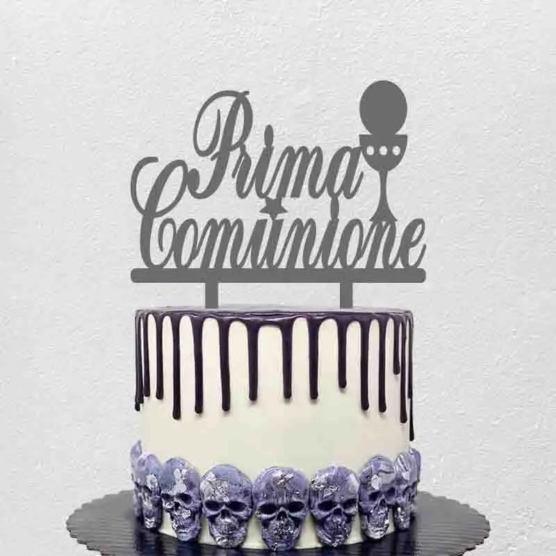 Topper Torta Prima Comunione Italiana Per Bambini Topper Decorazione Torta Prima Comunione