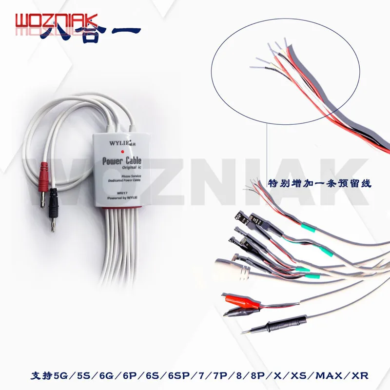 WOZNIAK power-on провод для IPHONE 5/5s/6/6 P/6 S/6SP/7G/7 P/8G/8 P/X/XR/XS/XSMAX линия тестирования интерфейса обслуживания