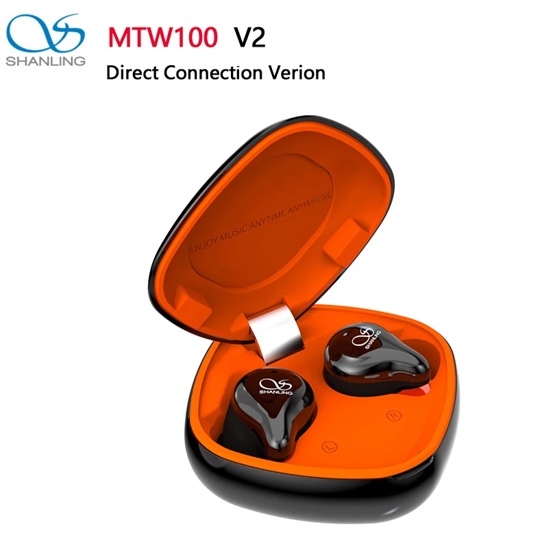 Наушники вкладыши SHANLING MTW100 TWS V2 прямое подключение Bluetooth 5 0 Knowles BA/graphen