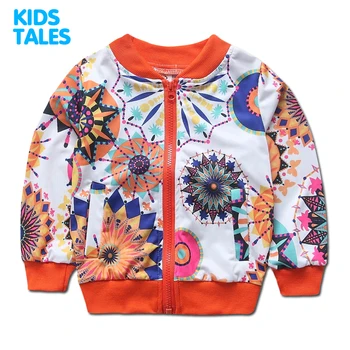 

Spring Jackets for Girl Coat White Blue Bomber Jacket Girl's Windbreaker Autumn Jacket Patchwork Kids Children Jacket