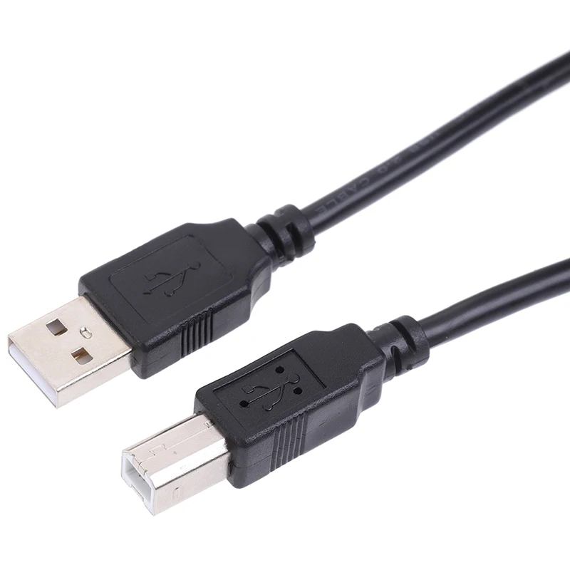 Right-Angle USB 2.0 A to B Printer/Scanner Cable (0.3m-1.5m)