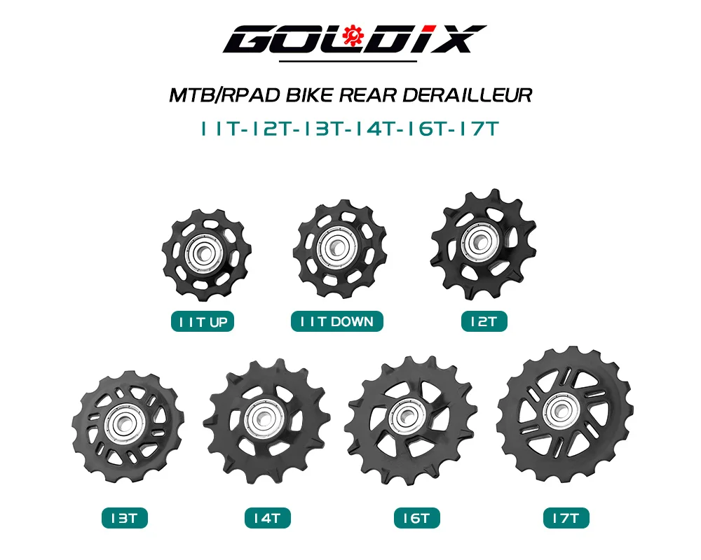 GOMLX-プーリー12t,13t,14t,16t,17t,リアディレイラー,プーリー7