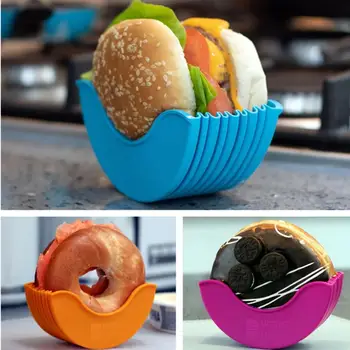 

Plastic Hamburger Clip Original Beef Press Patty Mould Burger Holder Hamburger Bun Shell Kitchen Tool