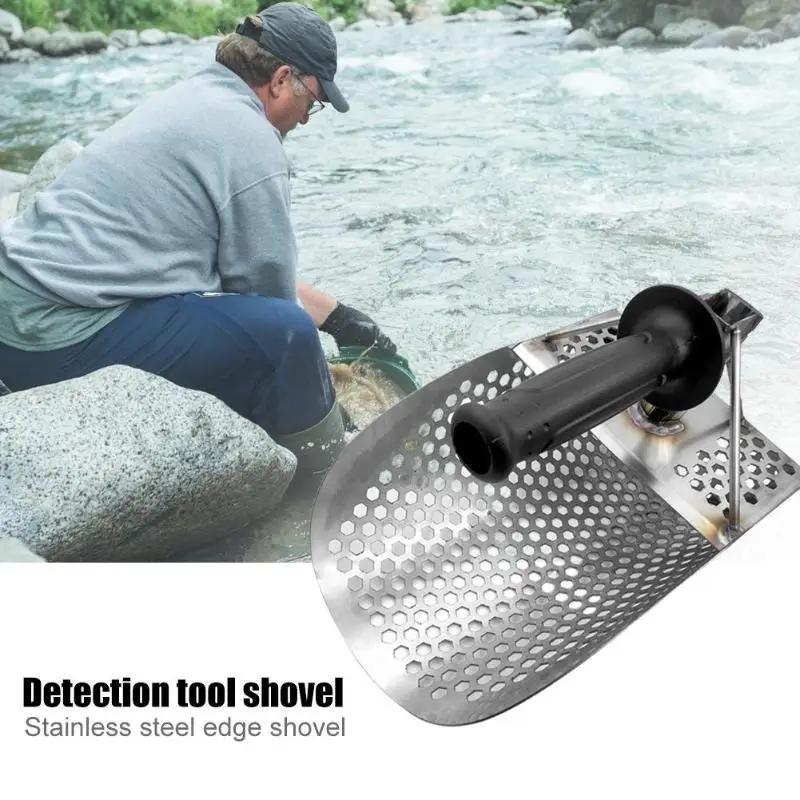 

Water Sand Scoop Metal Detector Stainless Steel Digging Beach Detecting Tool Designed for Underwater Search and Surfing