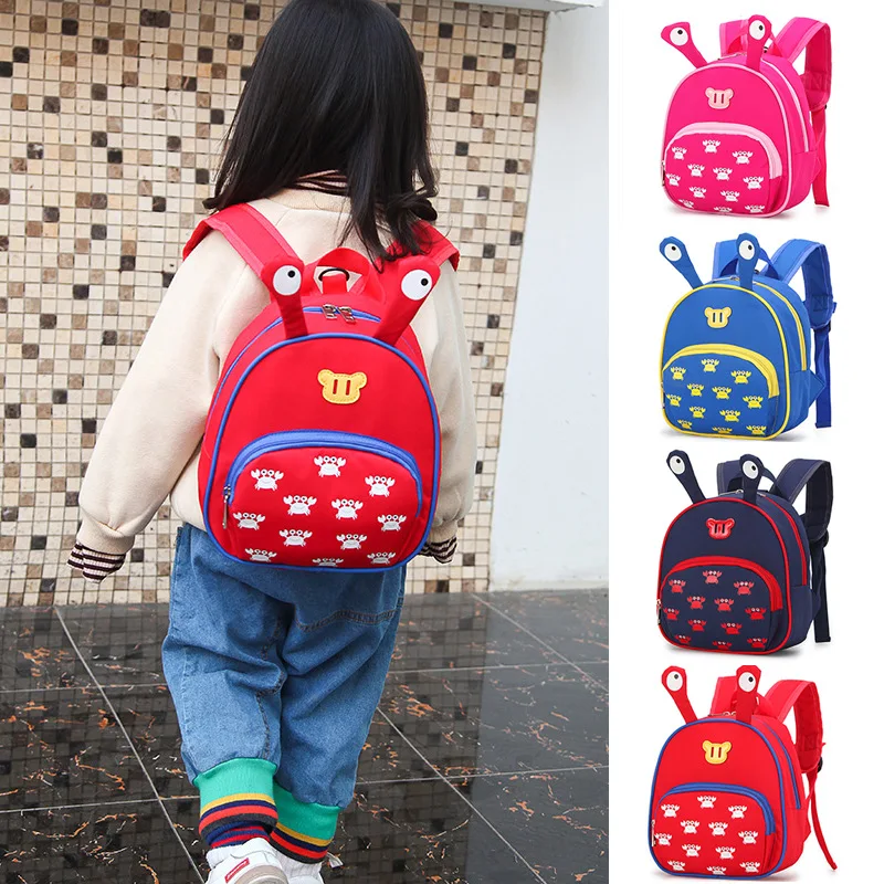 

New Style Children Cute Cartoon Backpack CHILDREN'S 3-5-6 Years Old Baby Anti-Lost Snacks Small Bookbag