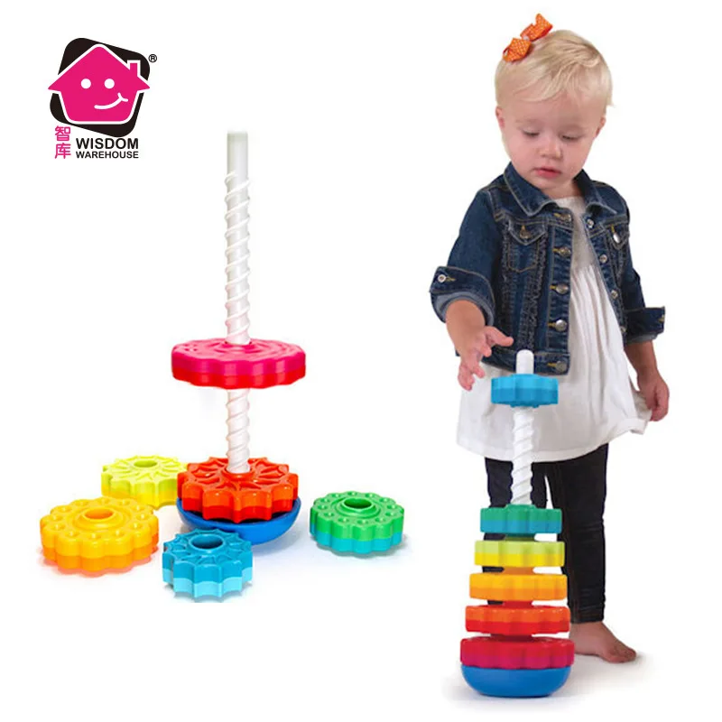Развивающие слои для детей в возрасте от 1 до 2 лет, детские игрушки, цветные пластиковые игрушки для детей, игрушки для детей