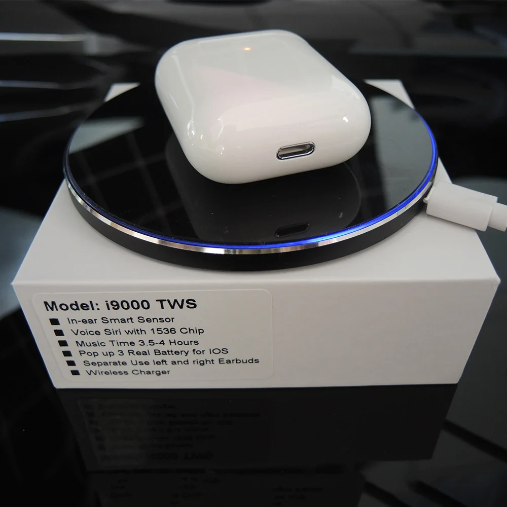 I9000 tws 1:1 Smart sensor Pop Up Беспроводная зарядка Bluetooth наушники Super Bass pk W1 Hi Chip i1000 i2000 i5000 tws
