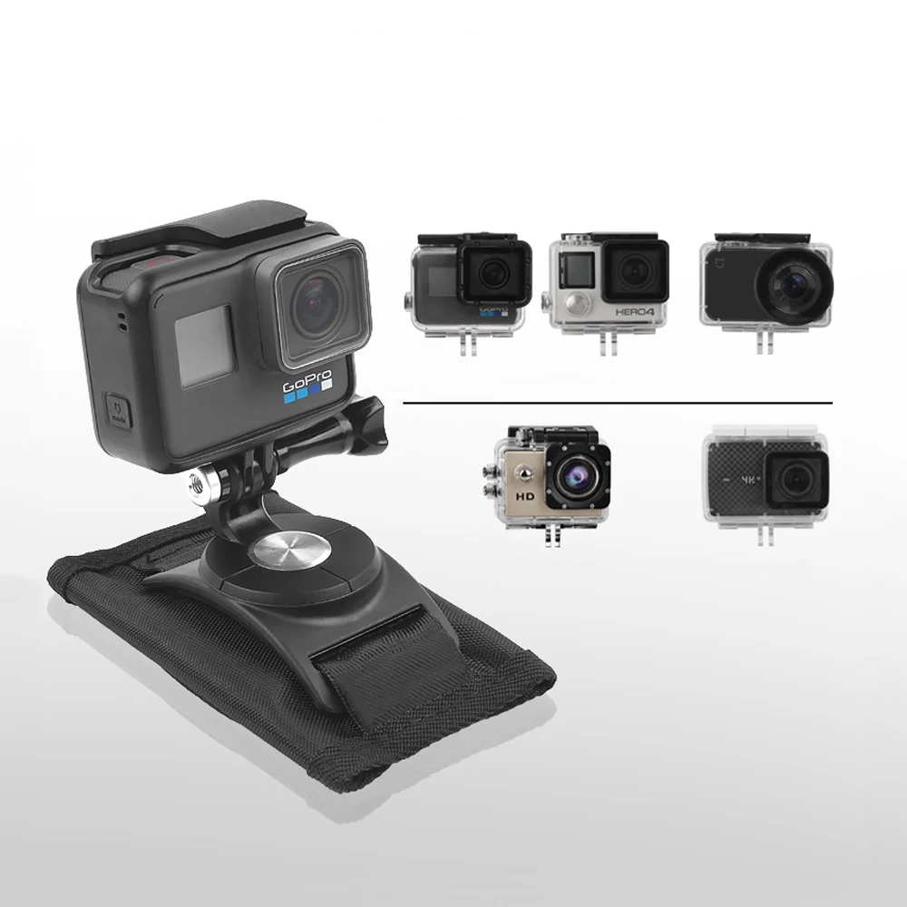 Повязка для камеры спортивный рюкзак Крепление на 360 градусов поворотный для Xiaomi Yi Для Gopro Hero7 6 5 4 аксессуары для экшн-камеры