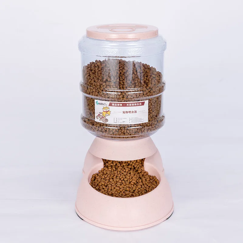 Pet Automatic Water Fountain Feeder Multi-Color Water Bowl Dog Bowl Environmentally Friendly Non-toxic Plastic - Цвет: Pink Feeder