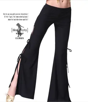 

India Dancing Woman Pants Belly New Bell-bottoms Autumn Winter Fork Opening Pants