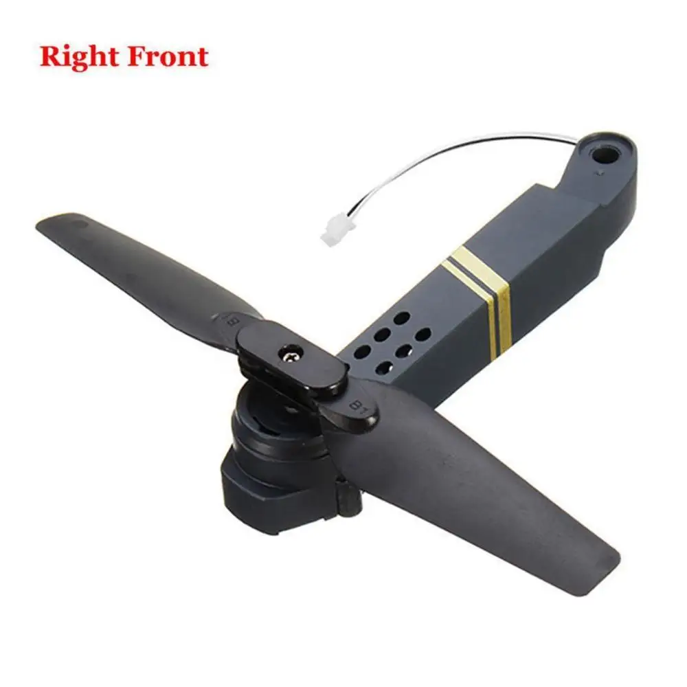 right front Профессиональный простой в установке E58 wifi FPV RC Квадрокоптер осевой рычаг запасные части с мотором и пропеллером - Цвет: right front