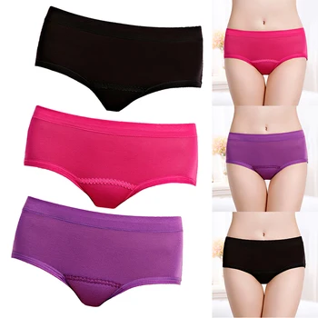 

3x Menstrual Period Leakproof Panties Postpartum Bleeding Underwear Brief M