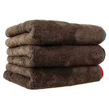 

3 Pcs Ultra Thick Car Wash Towel Extra Soft Washing Drying Super Absorbent Multi-use Cleaning and Maintenance Tool Parts