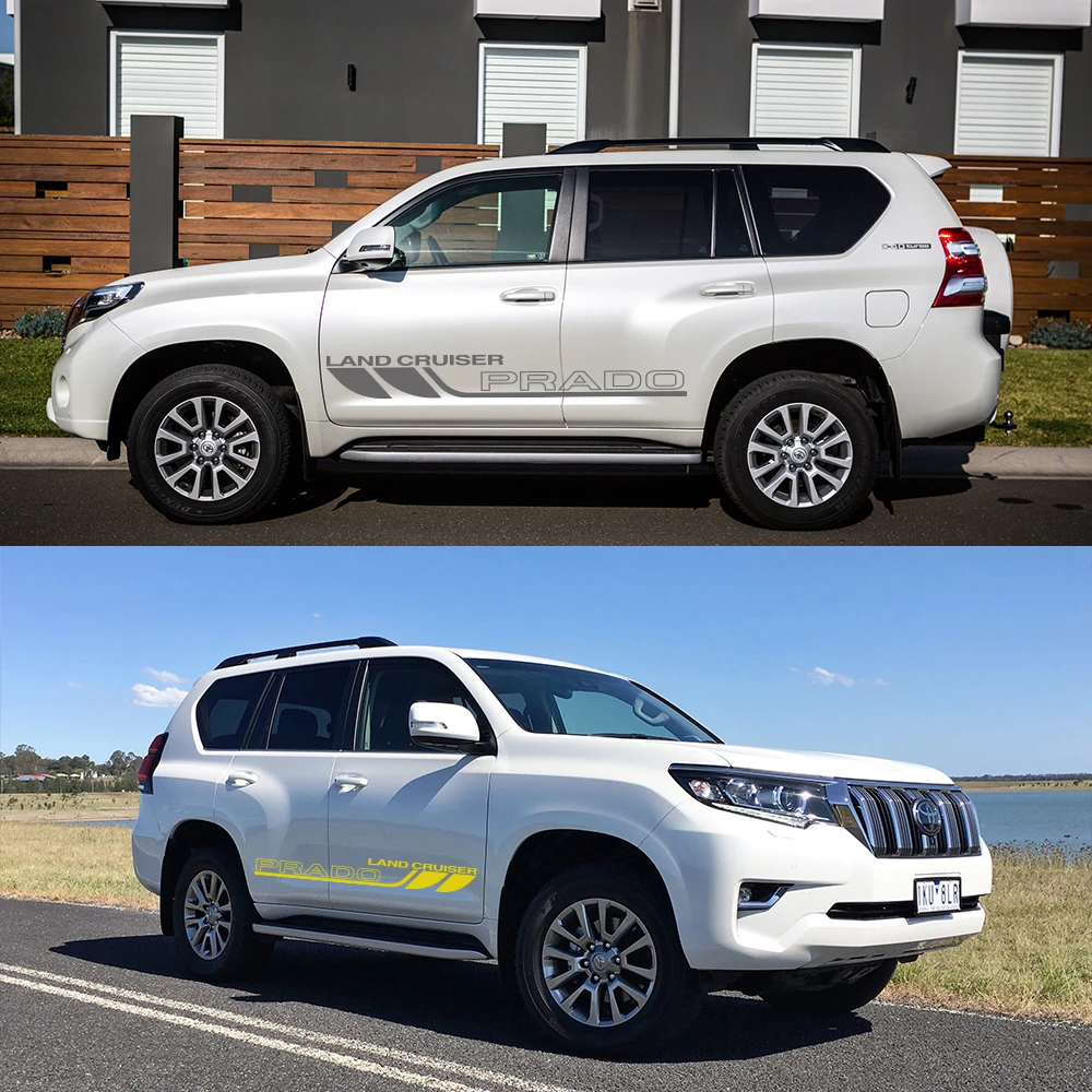 2 шт 170 см наклейки на талию для автомобильной двери для Toyota Land Cruiser Prado Авто виниловые накладки для внедорожников автомобильные аксессуары