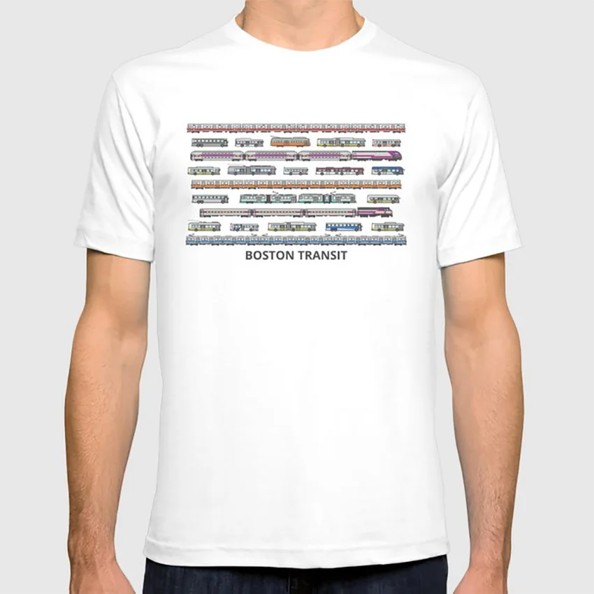 Transit of Greater Boston футболка векторный коллаж