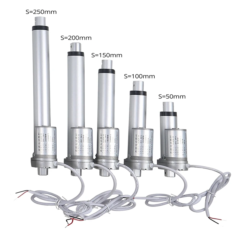 РЧ пульт дистанционного управления 12v электрический линейный привод металлическими шестернями и высоким крутящим-поступательным принципом работы; линейный двигатель 50 мм 100 мм 150 мм 200 мм 250 мм ход