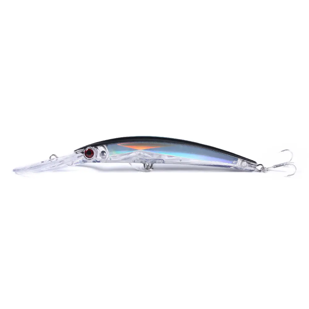 HENGJIA 17 cm 23,5 g Minnow-Angelköder, Laser-Kunstköder, 3D-Augen, Angelwobbler, Köder, Wobbler, Angelgerät, Tauchen, 2,5 m – Detail 10