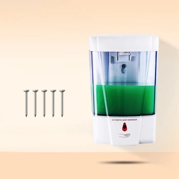 

600Ml Automatic Wall Mounted Infrared Sensor Soap Dispenser Shower Bathroom Home