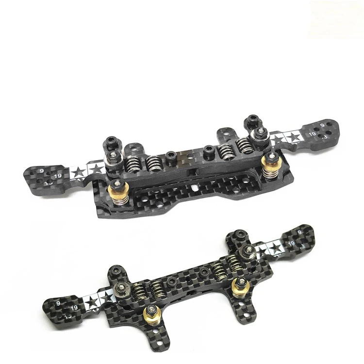 

Tamiya Mini 4WD 3mm Carbon Fiber Transfer Faucet/Pteris 4 Straight Spring Front/Rear Stay Bracket With Up And Down Activity DIY