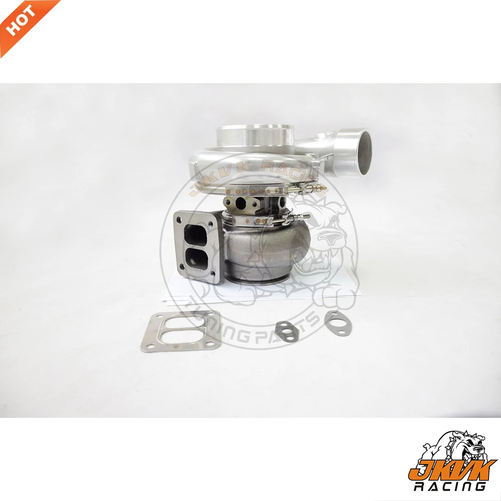 JKVK RACING 79,8/108 мм T4 фланец GTX4508R заготовка A/R 0,69 4 ''V-band масляный с водяным охлаждением двойной керамический шариковый подшипник турбонаддува