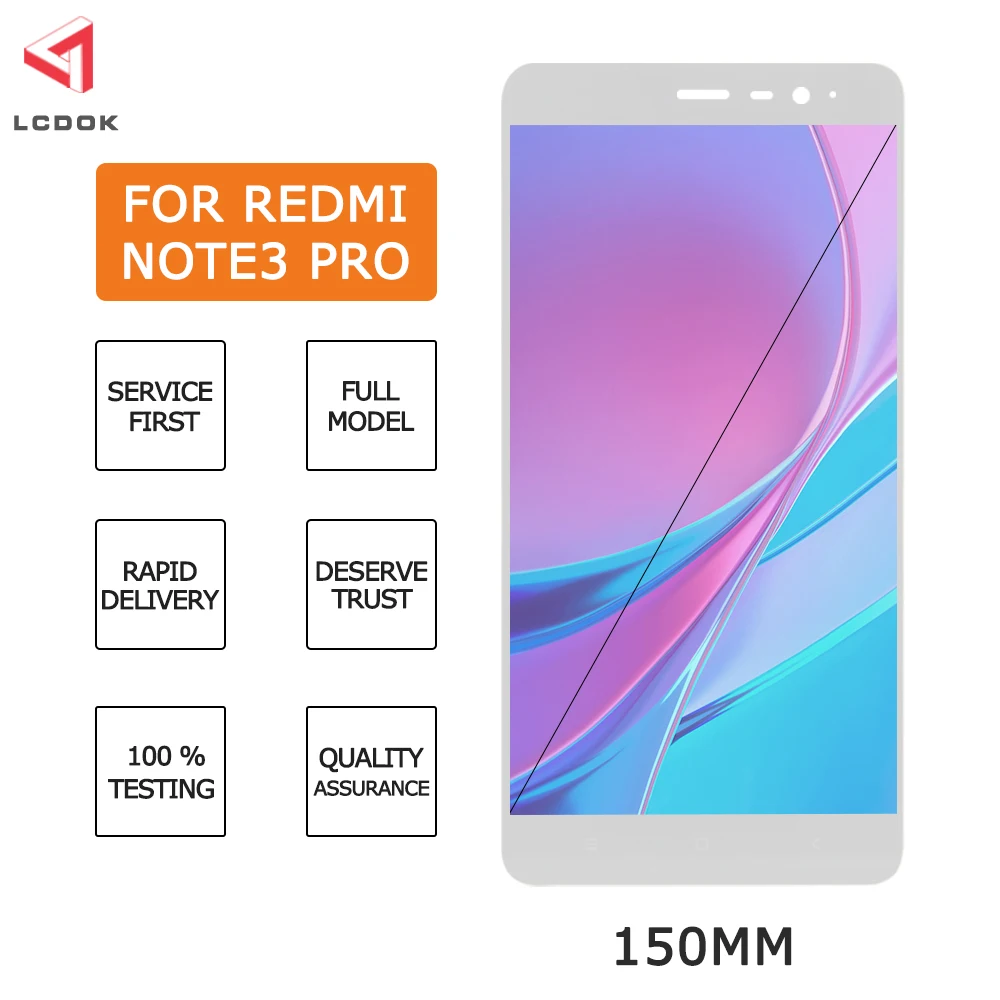 Высококачественный ЖК-для Xiaomi Redmi Note 3 Note 3 Pro Prime ЖК-дисплей с сенсорным экраном дигитайзер сборка панели запчасти 150 мм