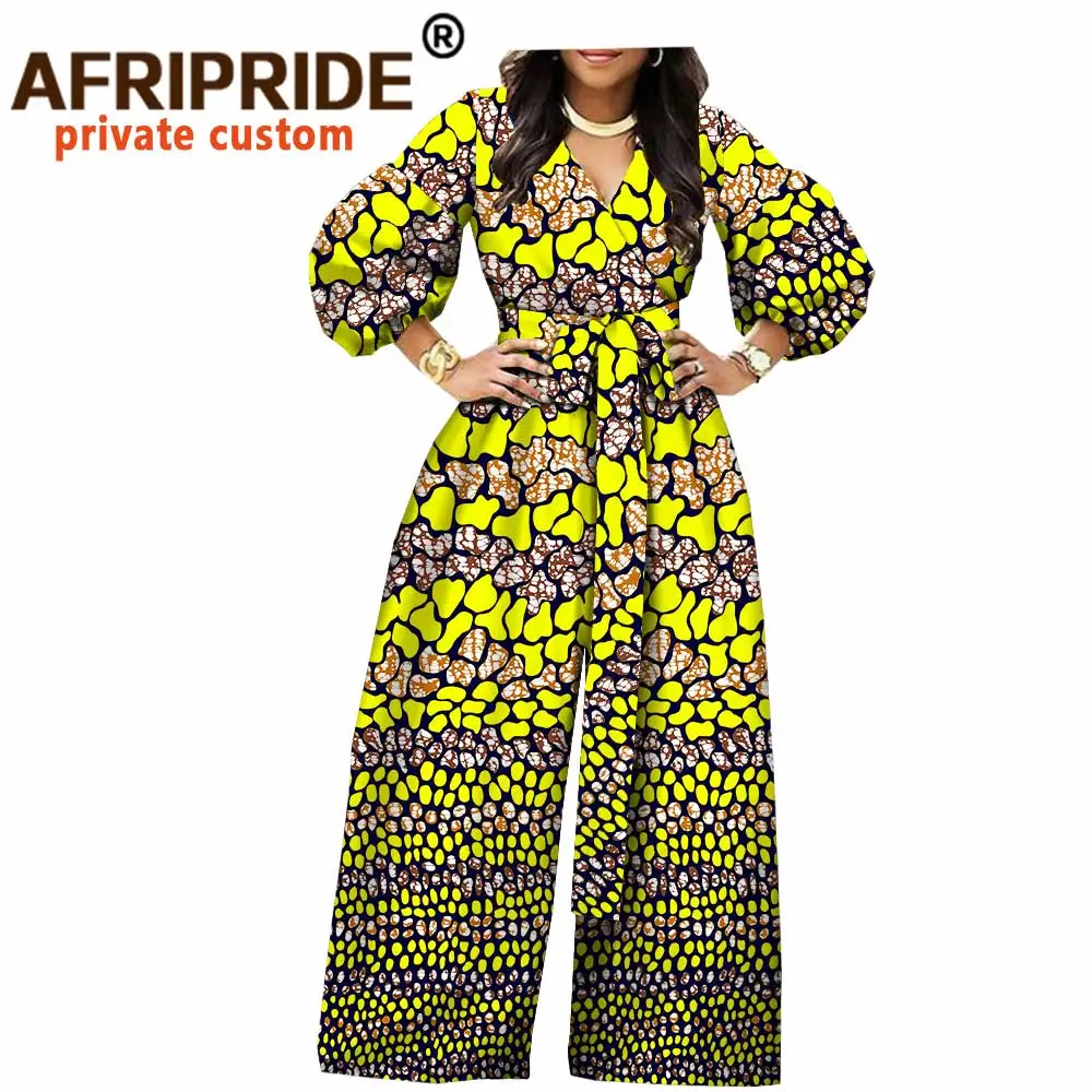 2020 год Африканский женский комбинезон AFRIPRIDE с рукавами фонариками на три