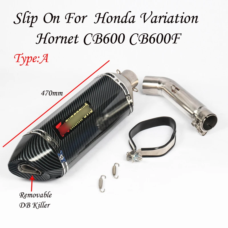 Для Honda Variation Hornet 600 CB600F CB600 мотоцикл глушитель выхлопной трубы со съемным DB Killer США два брата