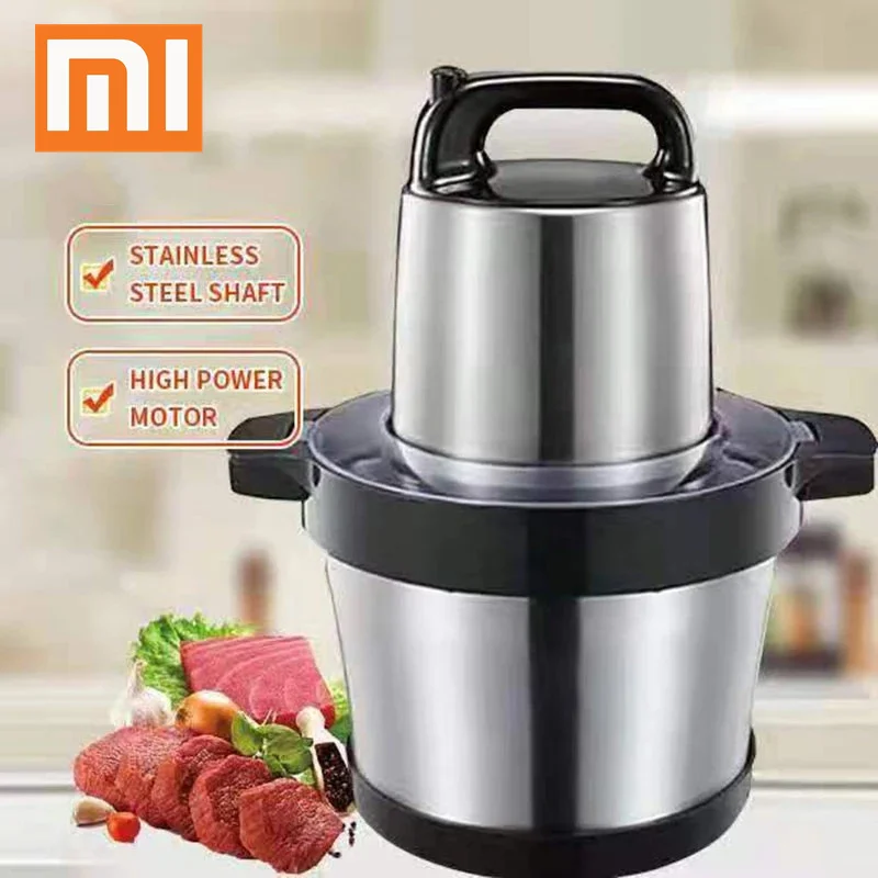 Многофункциональная Мясорубка Xiaomi 6L измельчитель блендер из нержавеющей стали