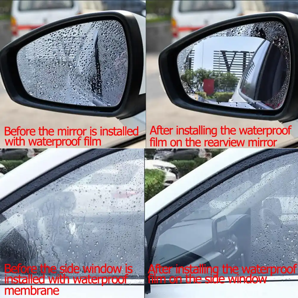 PAN-IT Auto Pet Specchio retrovisore di Protezione Finestra Trasparente Anti-Fog Impermeabile Pioggia dello Schermo della Pellicola for Chery Tiggo 5
