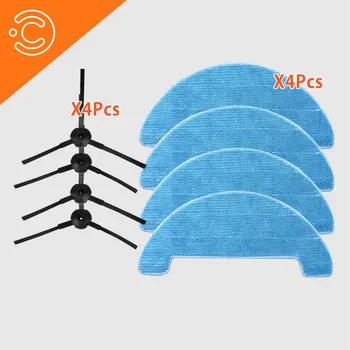 

Robot Vacuum Cleaner For Chuwi Ilife A4 T4 Vacuum Cleaner Side Brushes mop Replace Set