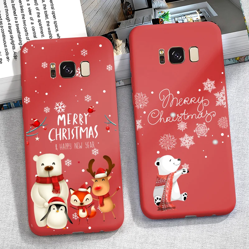 Case For Samsung Galaxy J3 J5 J7 2016 J4 J6 J+ J4+ J6+ 2018 2017 Christmas Soft Silicone Candy Cover | Мобильные телефоны и