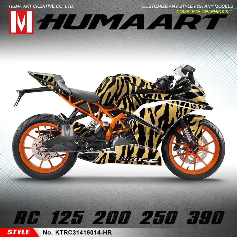 HUMAART Sport Bike Graphics Custom Sticker Design Vinyl Wrap Kit for