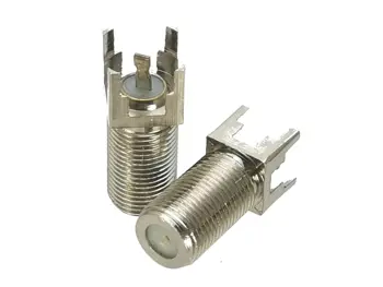 

10Pcs Connector F TV Female jack Solder PCB Mount RF Adapter Coaxial High Quanlity