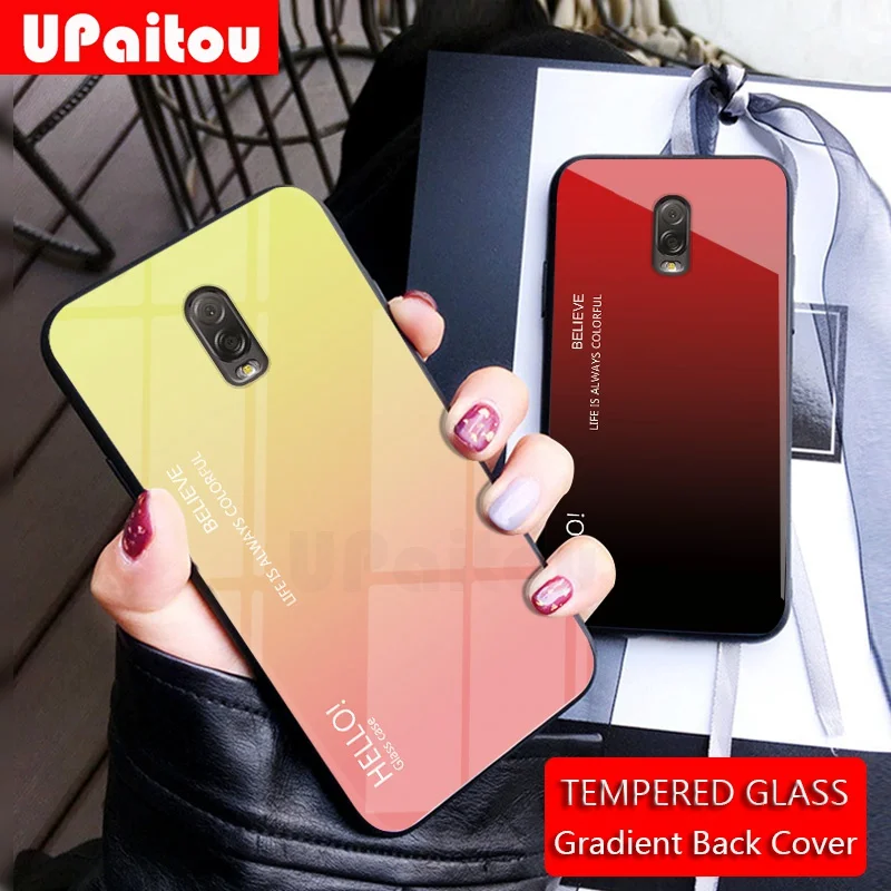 Чехол из закаленного стекла UPaitou для Samsung Galaxy J7 J6 J4 Plus роскошный чехол