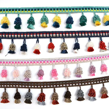 

1 Meter 7cm Cotton Tassel Fringe Lace Edge Trim Ribbon Fabric Sewing Craft DIY Garment Curtain Embroidered Applique Trimmings