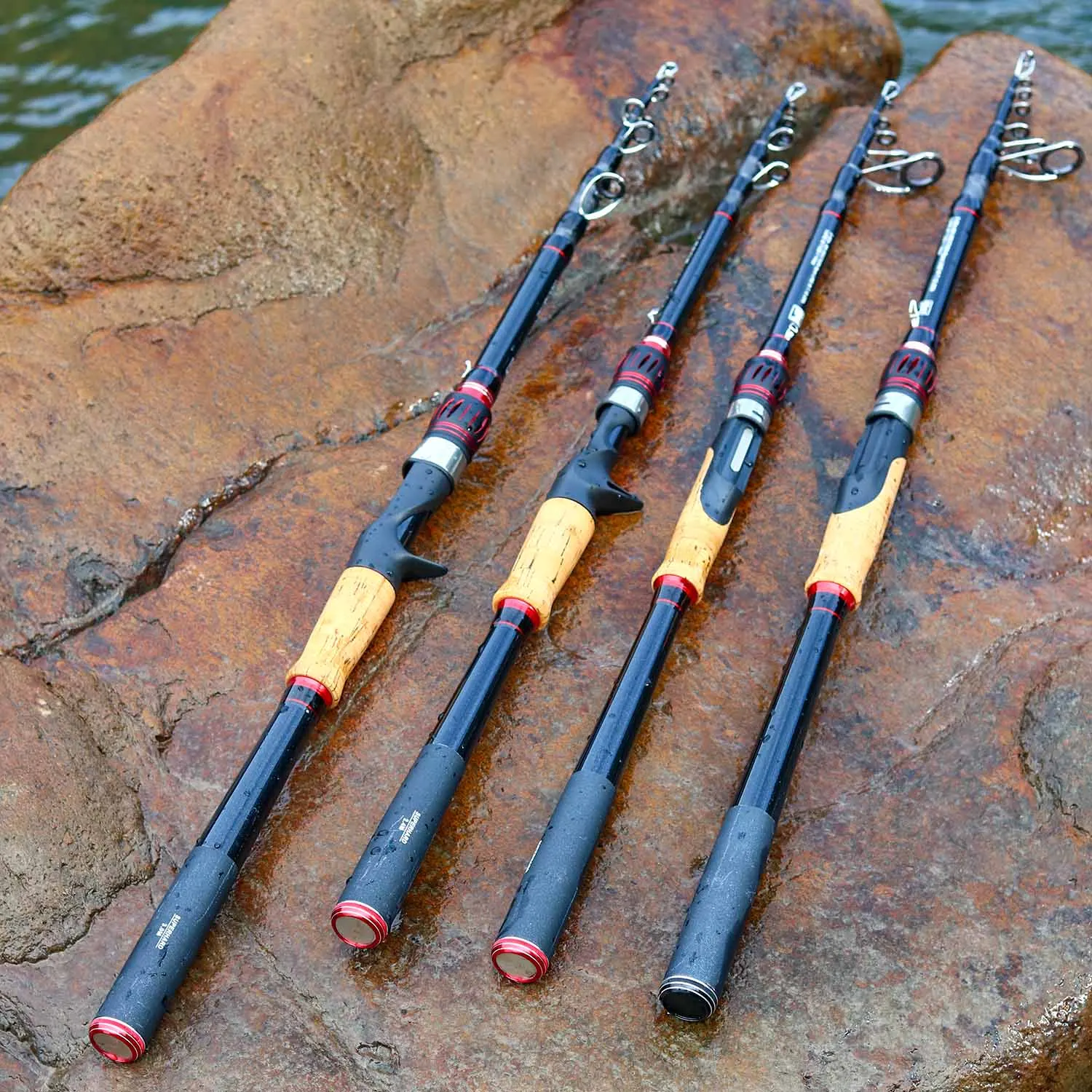 BAKAWA High Quality Carbon Fiber Telescopic Fishing Lure Rod