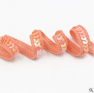 Tooth Red YACKALASI 25 Yds Baby розовая расшитая блестками кружевная лента для косплея крючком вышитая аппликация цветная одежда плетеная лента 12 мм в ширину - Цвет: Tooth Red