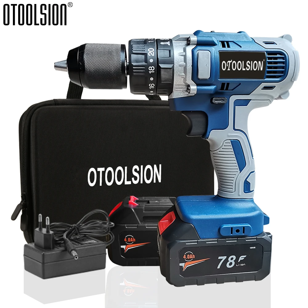 21V 13mm Impact Drill Screwdriver Drill Power Drill Electric Screwdriver Cordless Rechargeable Drill For Home DIY