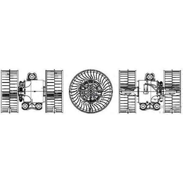 Вентилятор Салона 12v Hella 8ew009158181 HELLA арт. 8EW009158181