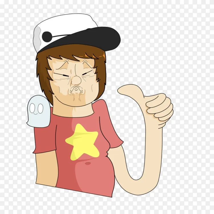 拇指卡通人类行为头盔-drump