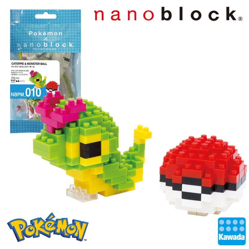 Kawada Nanoblock Покемон Пикачу аниме мультфильм 3D модель алмаз мини микро блок строительные блоки кирпичи сборки игрушки игры - Цвет: nbpm-010