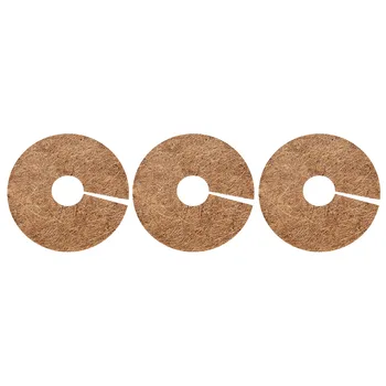 

3pcs 30cm Tree Protector Indoor Outdoor Garden Lawn Office Weed Control Mat Nursery Coconut Fiber Mulch Ring Planter Disc