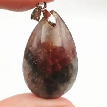 

Genuine Natural Auralite 23 Purple Red Pendant From Canada Water Drop 31x19x11mm Women Men Fashion Necklace AAAAA