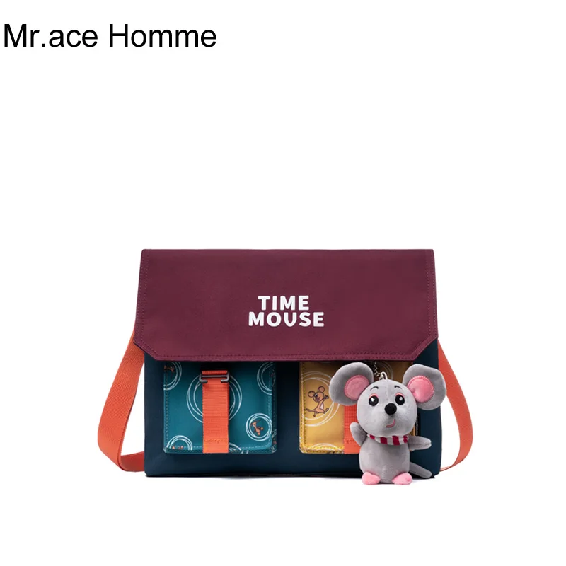 Милая сумка через плечо с принтом мыши для женщин Postman водонепроницаемая Kawaii