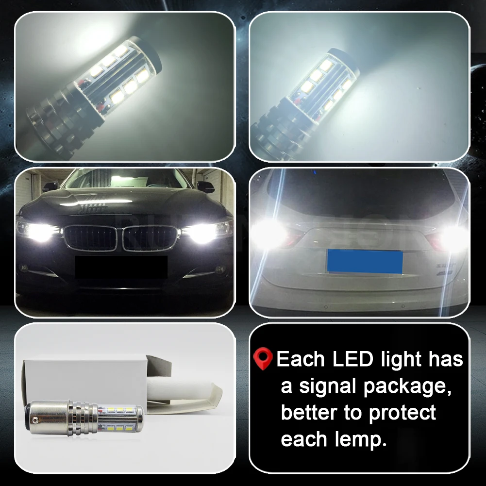 0.65A P21W светодиодный Canbus 1156 BA15S BAY15D 3030 светодиодный фонарь 1157 P21/5 W R5W Автомобильные фары белого цвета без полярного света 10-30V стоп-сигнал заднего хода DRL