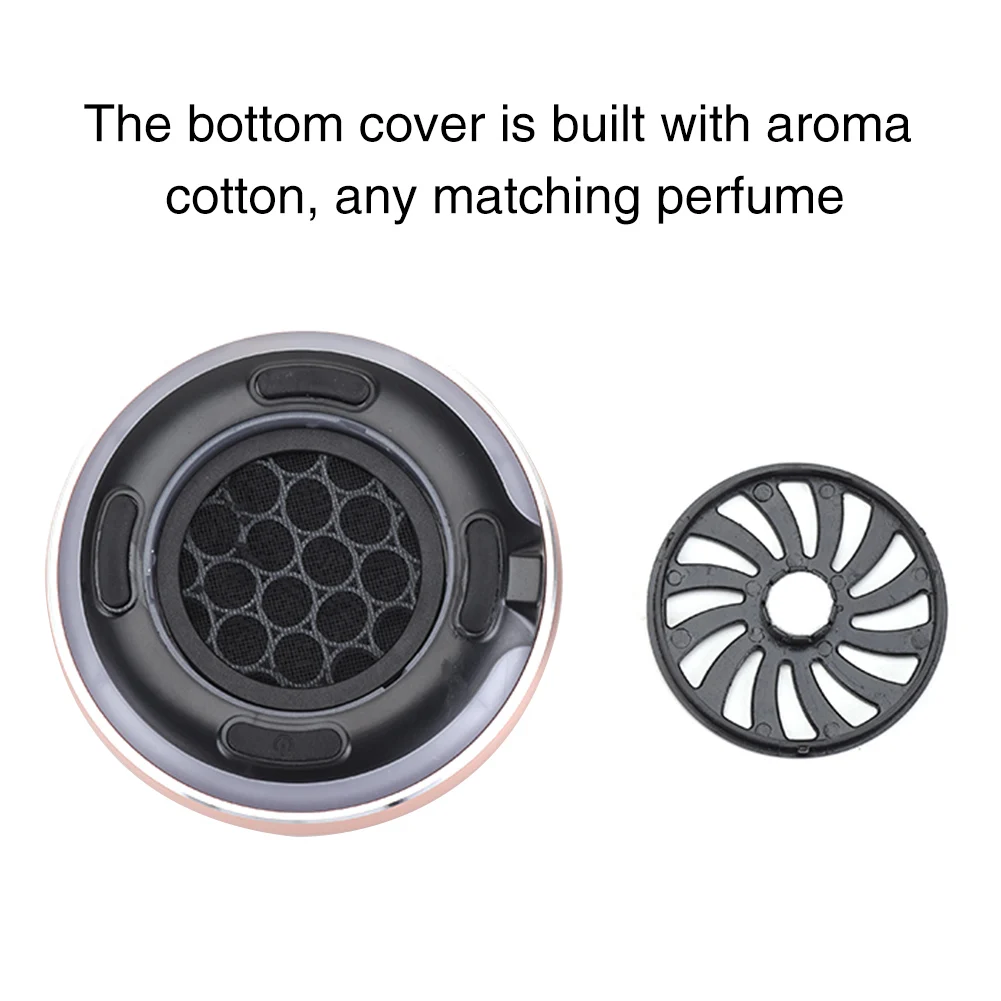 

Home Round Car Air Purifier Freshener Aroma With Filter Negative Ions No Noise Interior Cleaner Office PM2.5 Activated Carbon