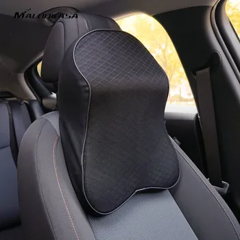 1PCS memory foam cute car seat headrest pillow solid for the neck rest waist back support cushion set pillows auto accessories kkysyelva neck pillow lumbar waist support headrest pillows back cushion seat supports memory foam seat covers auto accessories