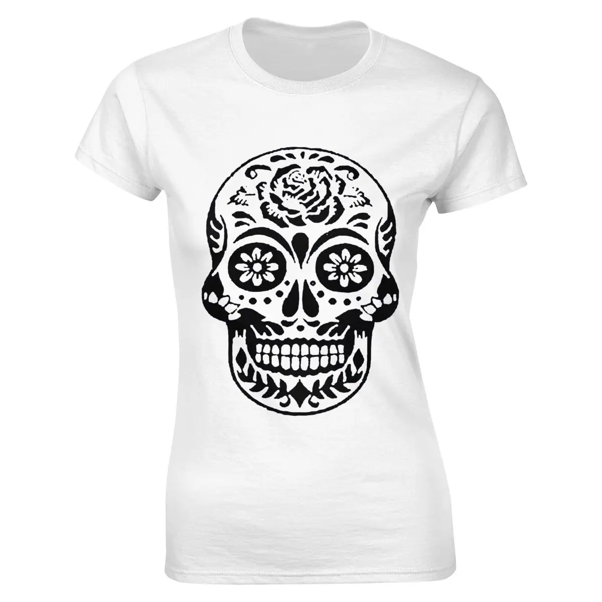 Мужская футболка с мексиканским черепом Day Of The Dead брендовая Хлопковая мужская